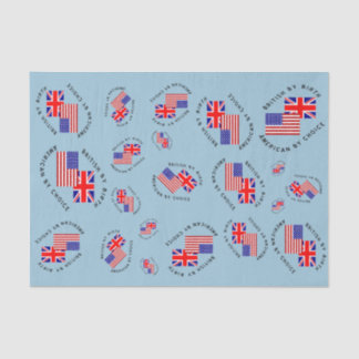 Tiled British by Birth American by Choice  Tissue Paper
