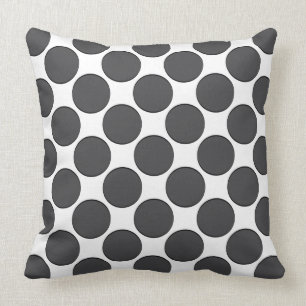 Tiled DarkGrey Dots Cushion
