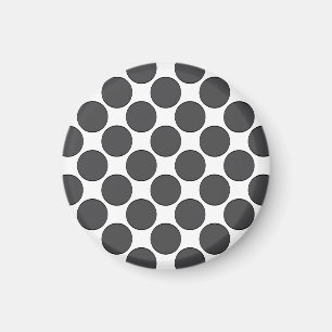 Tiled DarkGrey Dots Magnet