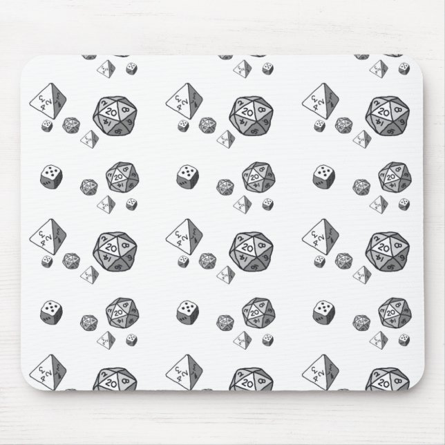 Tiled Dice Mouse Mat (Front)