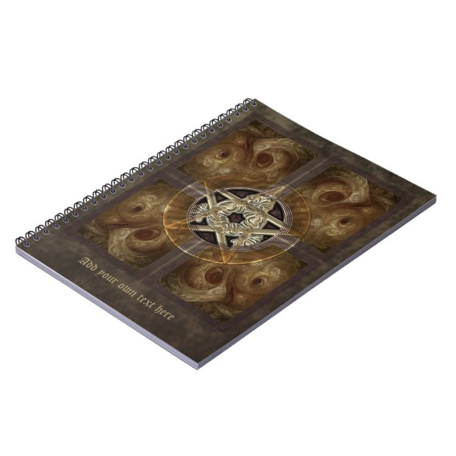 Tiled Fractal Pentacle Notebook (Left Side)