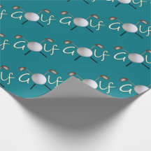 Tiled Golf Wrapping Paper