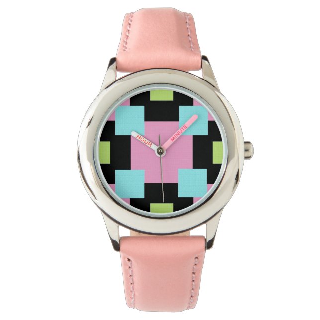 Tiled in Pink Watch (Front)