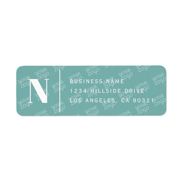 Tiled Logo Design Modern Return Address (Front)