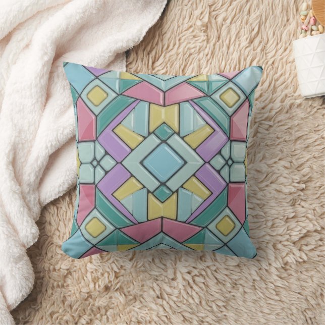 tiled pastel cushion (Blanket)