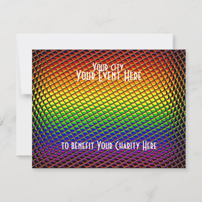 Tiled Rainbow Invitation (Front)