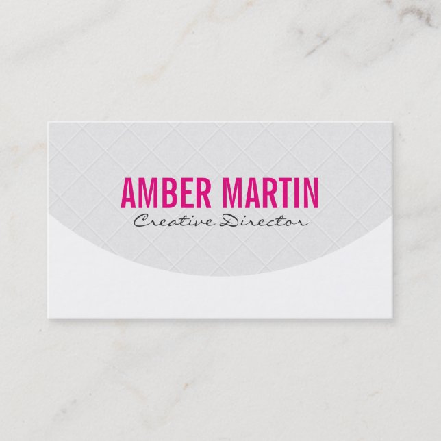 Tiled VI | White Business Card (Front)