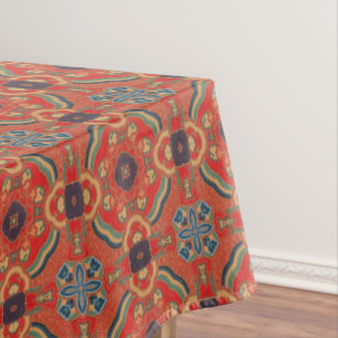 Tiles,arabesque, geometric motifs,ornaments   tablecloth