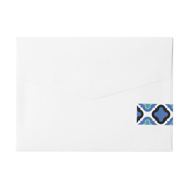 Tiles Badges Wraparound Address Label (Back)