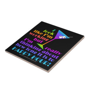 Tiles, Coasters, Trivets - How Long to Happy Hour