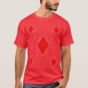 Tiles Diamonds Suit Playing d Symbol T-Shirt