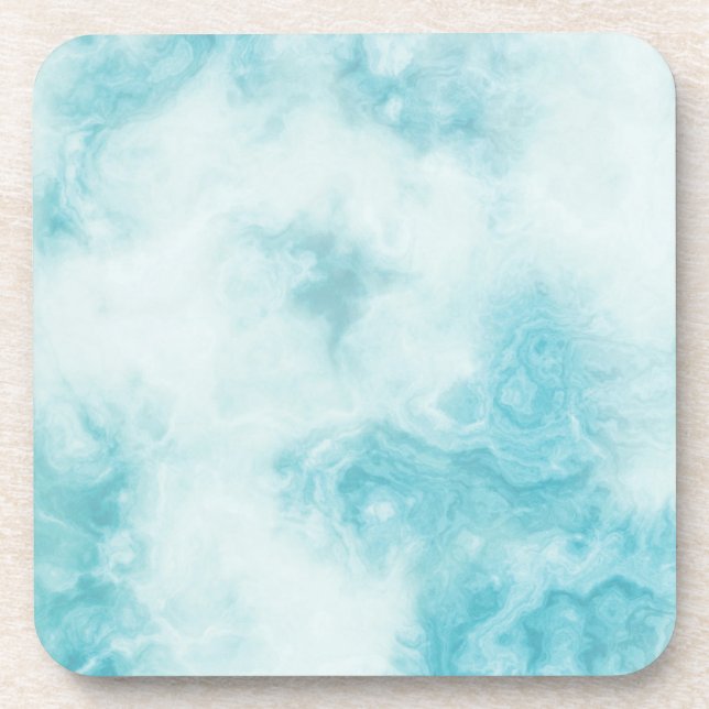 Tiles Marble Stone Hard plastic coaster (Front)