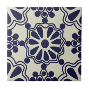 Tiles - Mexican Pattern Blue/Off White