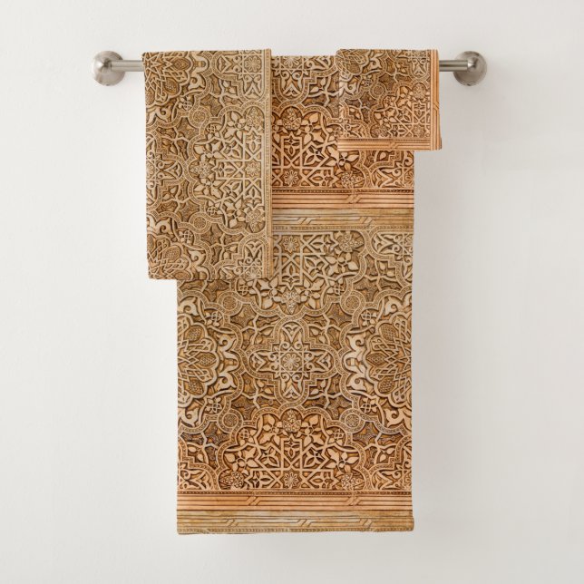 Tiles of the Alhambra Bath Towel Set (Insitu)
