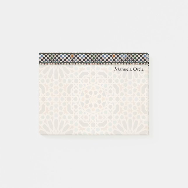 Tiles of the Alhambra Post-it Notes (Front)