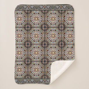 Tiles of the Alhambra Sherpa Blanket