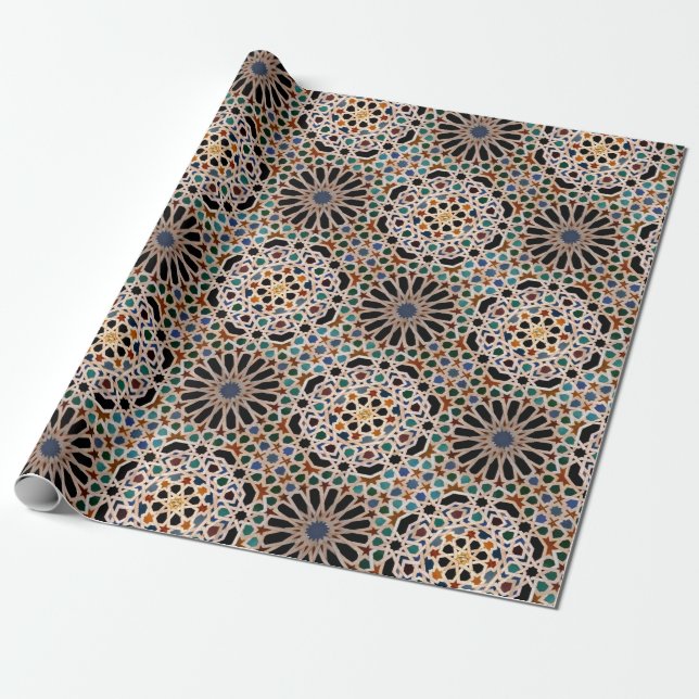 Tiles of the Alhambra Wrapping Paper (Unrolled)