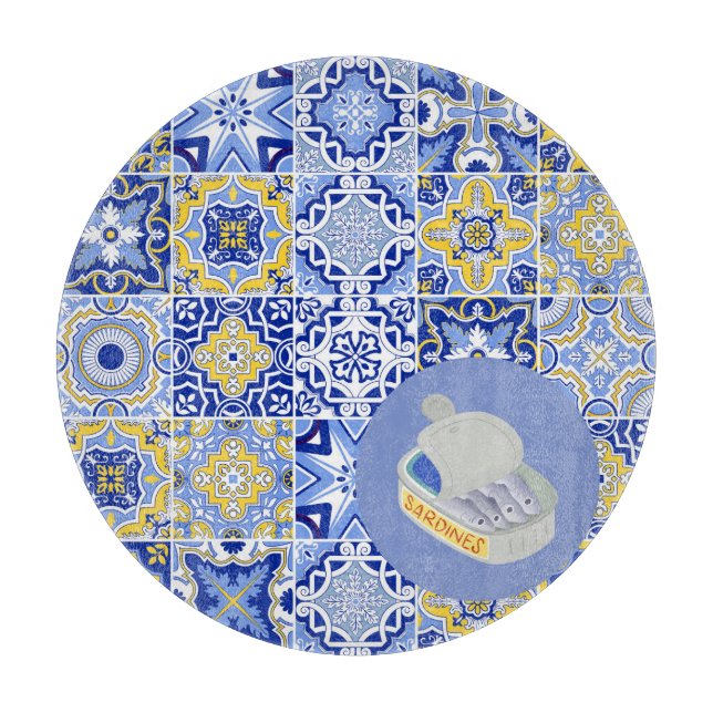 Tiles Portuguese Style Cutting Board (Front)