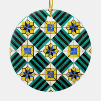 Tiles, Portuguese Tiles Ceramic Tree Decoration