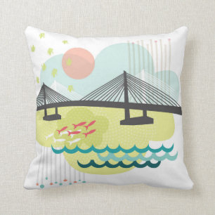 Tilikum Crossing Pillow Portland Oregon