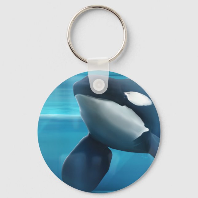 Tilikum portrait key ring (Front)