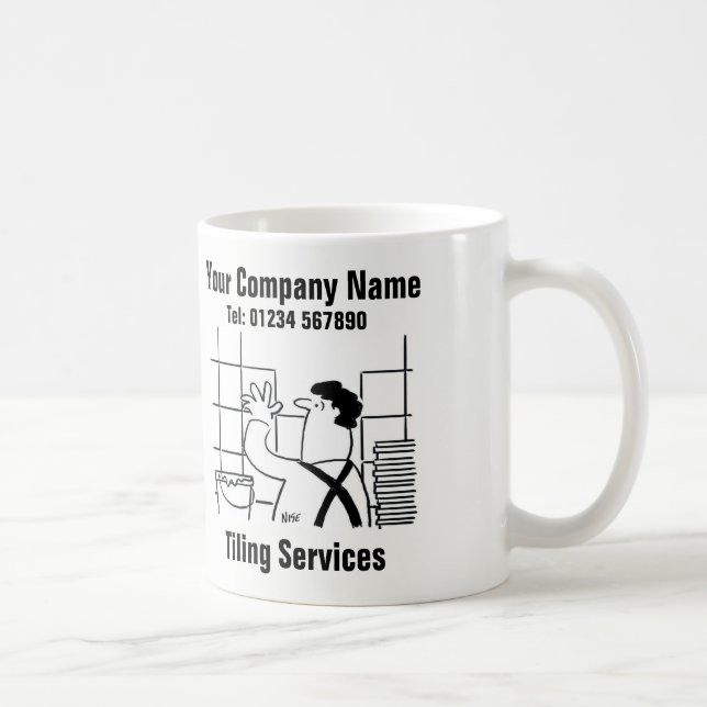 Tiling Kitchens & Bathrooms. Tiling Services Mug (Right)