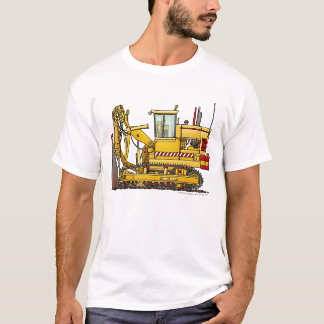 Tiling Machine Construction Apparel T-Shirt (Front)