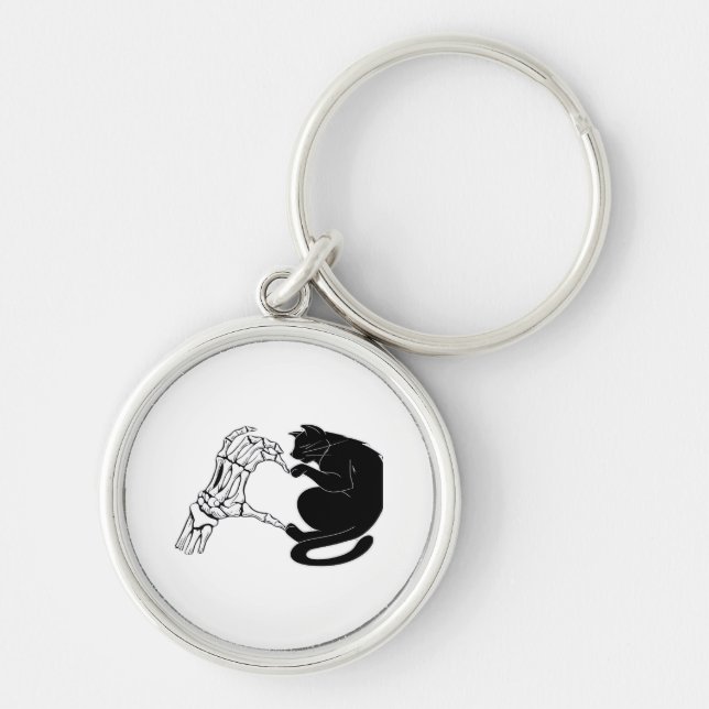 Till Death Cats Do Us Part Classic Key Ring (Front)