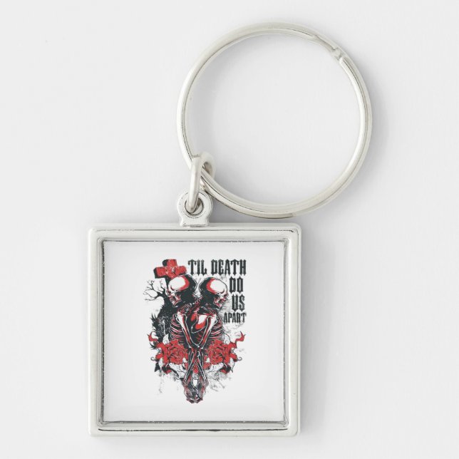 Till Death Do Us Apart Classic Key Ring (Front)