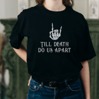 Till death do us apart Gothic Skeleton Heart Bride