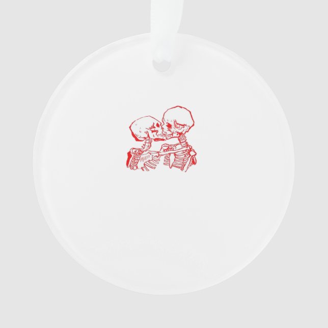 Till Death Do Us Apart (Red Transparent) Ornament (Front)