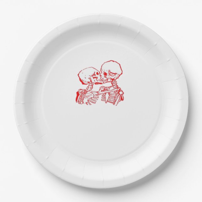 Till Death Do Us Apart (Red Transparent) Paper Plate (Front)