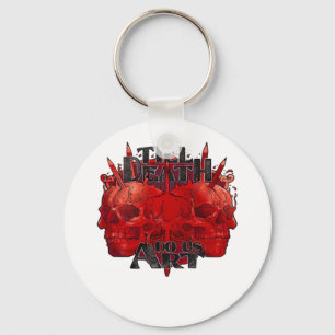 Till Death Do Us Art On White Classic Key Ring