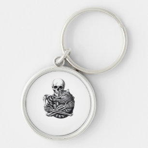 Till Death Do Us Classic & Quote Key Ring