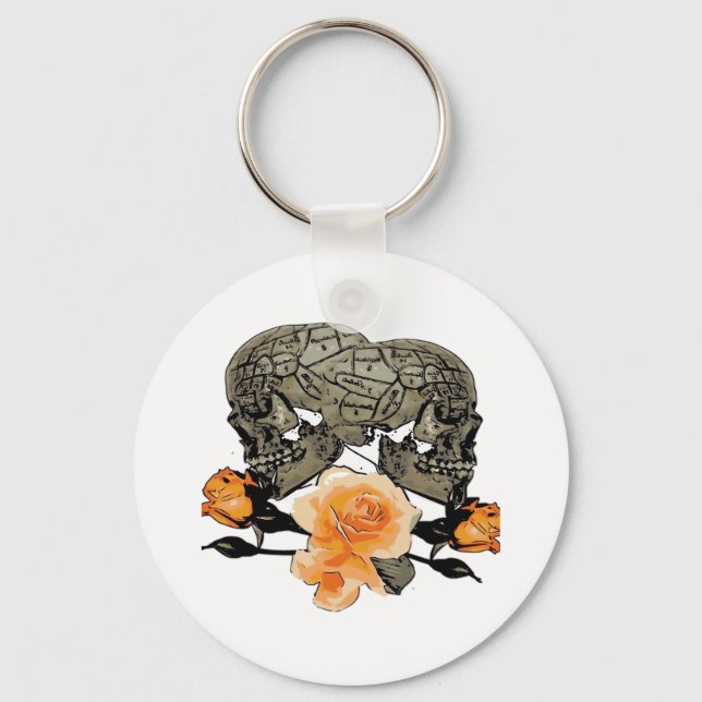 Till Death Do Us Funny Design For Halloween Key Ring (Front)