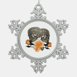 Till Death Do Us Funny Design For Halloween Snowflake Pewter Christmas Ornament