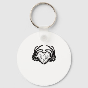 Till Death Do Us Funny Design – Ghostly Love Vibes Key Ring