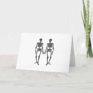 Till Death Do Us Part 2 Skeletons Classic Card