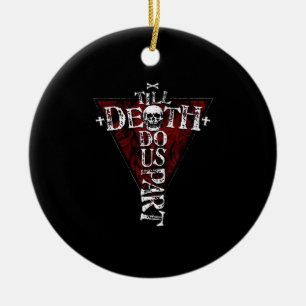 Till Death Do Us Part – Autumn Goth Aesthetic Ceramic Tree Decoration