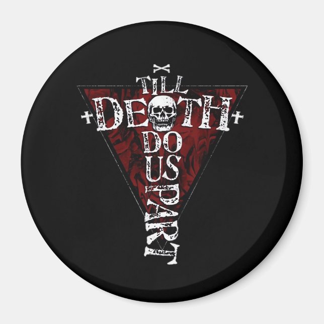 Till Death Do Us Part – Autumn Goth Aesthetic Magnet (Front)