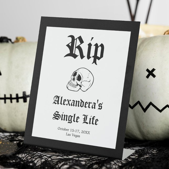 Till Death Do Us Part Bachelorette Party Pedestal Sign (Creator Uploaded)