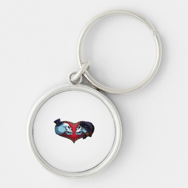 Till Death Do Us Part (Back Bg Variant) Graphic Key Ring (Front)