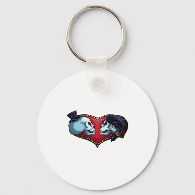 Till Death Do Us Part (Back Bg Variant) Graphic Key Ring (Front)