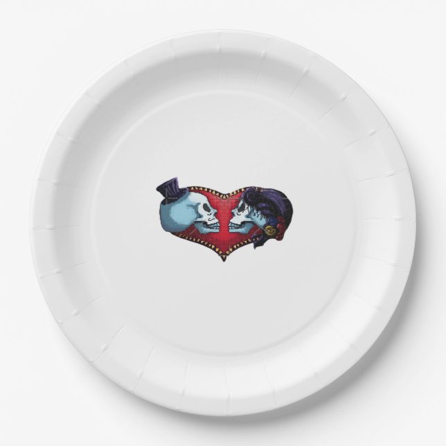Till Death Do Us Part (Back Bg Variant) Graphic Paper Plate (Front)