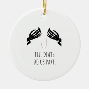 Till Death Do Us Part Boxy Ceramic Tree Decoration