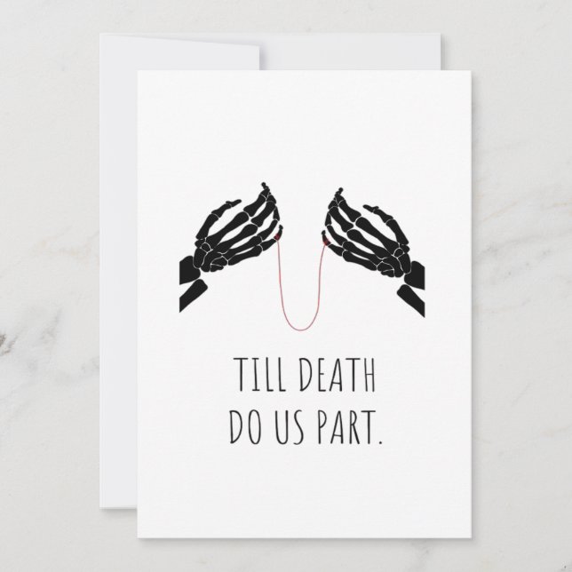Till Death Do Us Part Boxy Holiday Card (Front)