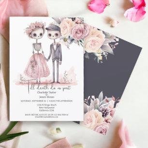 Till death do us part Bride and Groom Invitation