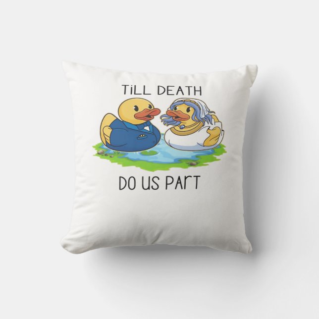 Till Death Do Us Part Classic – Autumn Love Story Cushion (Front)