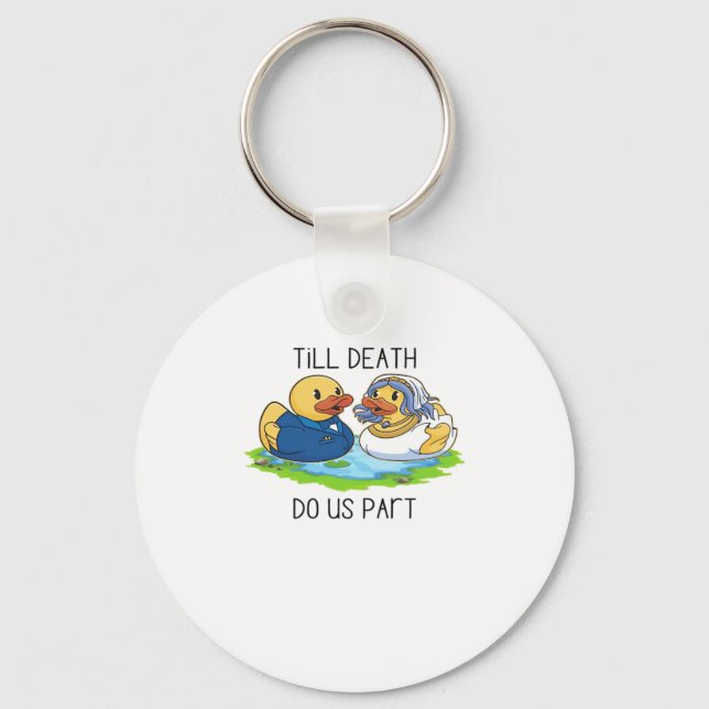 Till Death Do Us Part Classic – Autumn Love Story Key Ring (Front)