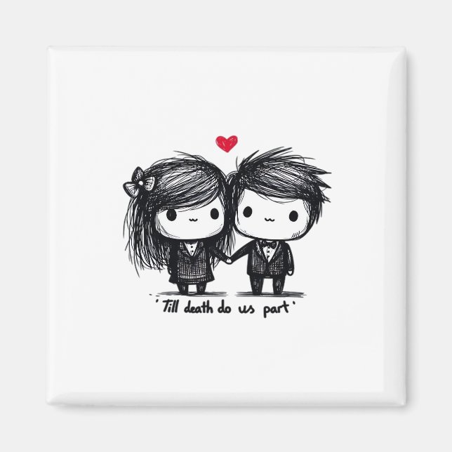 Till Death Do Us Part Classic – Autumn Love Story Magnet (Front)